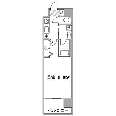 アットイン金山北1  『公式サイト限定キャンペーン実施中！室内画像も豊富で、お見積り／web予約も可能です！「アットイン公式」で検索！🔍』の物件間取り図