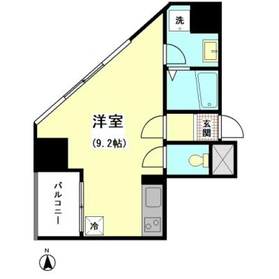 シティマンスリー大森・シティプラザ南大井　9Aタイプ【光インターネット（WIFI）無料】【浴室乾燥】【独立洗面】【オートロック】【フロトイレ別】の物件間取り図