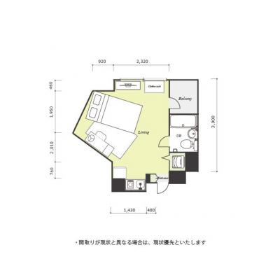 ユニオンマンスリー武蔵小金井１　305　1R・セミダブル☆JR中央線(快速)利用可能で、都市部へのもアクセス良好！の物件間取り図