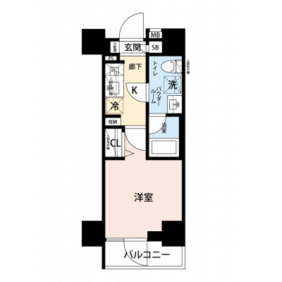 【🎉初期費用オフ｜お得なキャンペーン】【禁煙🚭/Wi-Fi無料🌐】マイナビSTAY鶴見　101の物件間取り図