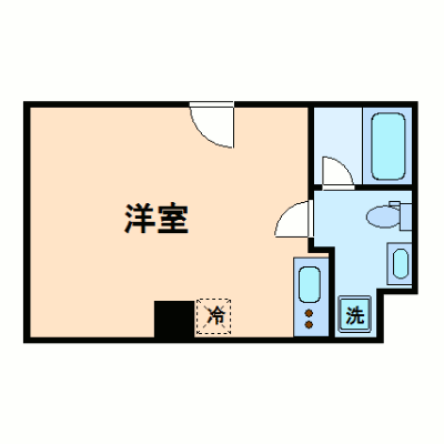 ≪ホテルタイプ≫グッドステイ博多駅前■エグゼ『ツイン』【新規OPEN・無料WiFi♪スランバーランドベッド・キッチン付】の物件間取り図