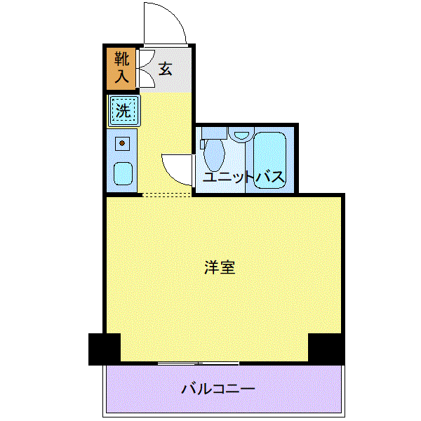 グッドステイ府中駅前■『禁煙ルーム・Wi-Fi無制限・トリプル』【ライト】の物件間取り図