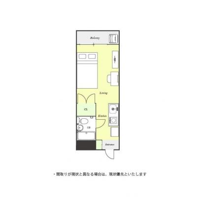 ユニオンマンスリー稲城２　203　1R・セミダブル☆稲城駅　徒歩7分。稲城市市役所も徒歩圏内の物件間取り図