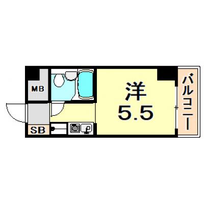 トラスト三宮5【オートロック・EV完備☆三宮南エリア】の物件間取り図