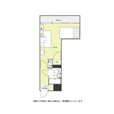 ●2026年3月2日から入居可●ユニオンマンスリー飯能１　303　1R・セミダブル☆西武池袋線　飯能駅　徒歩5分。駅前にはショッピングモールの「西武飯能ペペ」有りの間取り図