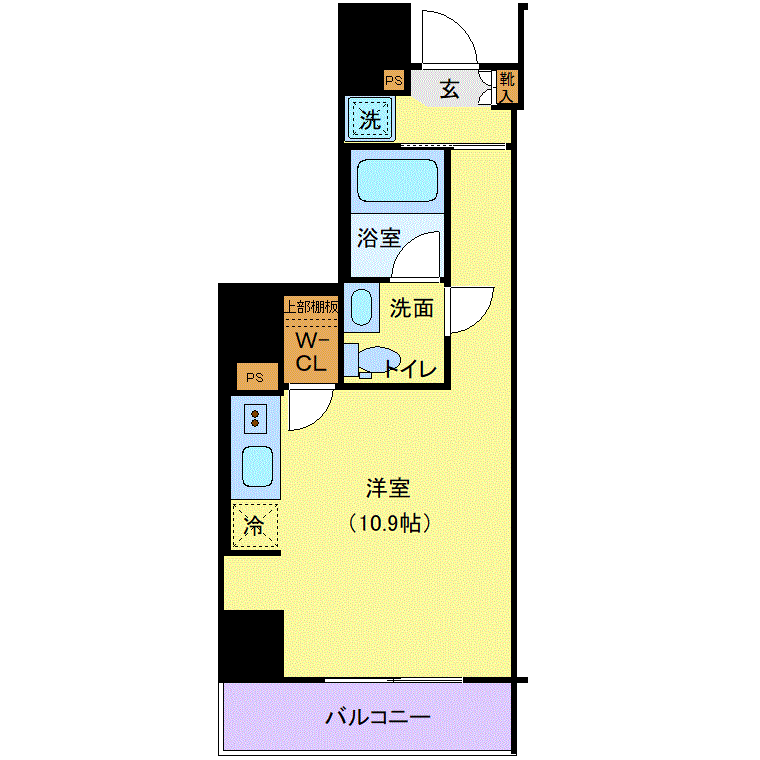 マンスリーリブマックス西巣鴨ベルシード■『駅4分・27平米・築浅』【Wi-Fi無制限・独立洗面・浴室乾燥付】≪プレミアムシリーズ≫の物件間取り図