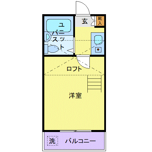 マンスリーリブマックス平塚SOUTHパレス☆『ロフト付』≪スマートシリーズ≫の物件間取り図