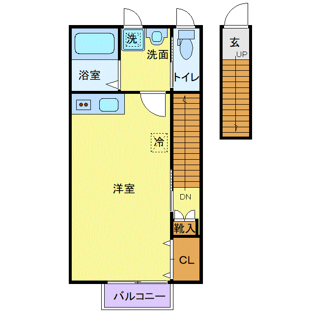 グッドステイ仙台北四番丁シャイン※『1R・31平米・築浅・独立洗面・温水洗浄便座』【ハイクラス】の物件間取り図