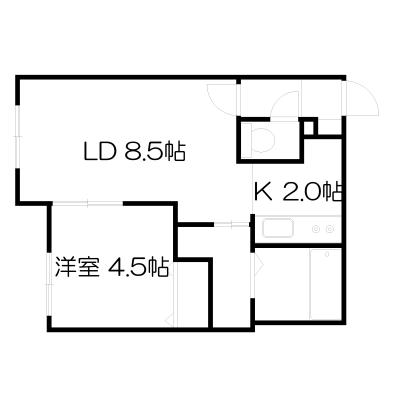 POROKARI南郷7丁目/駅近物件/幌東病院すぐの物件間取り図