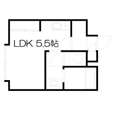 POROKARI札幌駅A/築浅/エアコン/建物内2部屋ありの間取り図