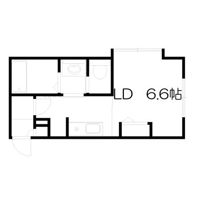 POROKARI札幌駅B/建物内2部屋有/エアコン/築浅の物件間取り図