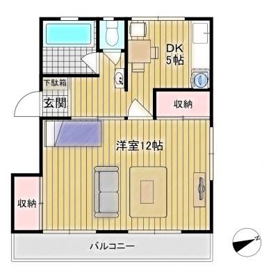 Bizroom/東大宮ハイツ201【リノベーション】駅近・ＲＣ！窓の多い明るい室内！！の物件間取り図