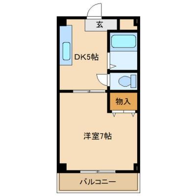 ◆パシオン尼崎塚口４【塚口駅まで徒歩３分！敷地内駐車場有り！・ネット無料(Wi-Fi対応)・風呂・トイレ別】の物件間取り図