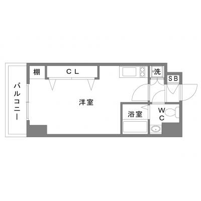 OneLife両国クラウド1st【★洗面台独立、2口コンロ、オートロック】の物件間取り図