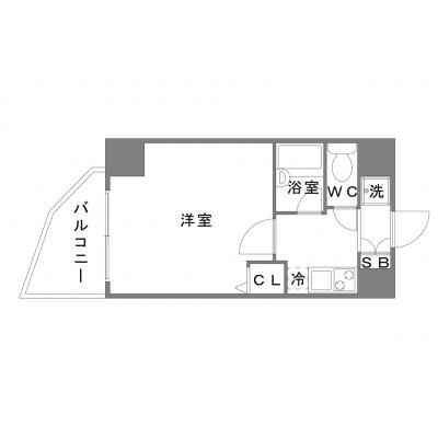 OneLife芝浦スタジオ【▼シーバンスホール至近】の物件間取り図