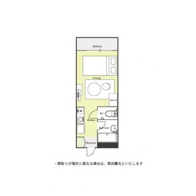ユニオンマンスリー立川２　215　1R・シングル☆■1棟複数室ありで法人もまとめて入居可♪人気のバストイレ別♪座椅子＆ローテーブル付き♪の物件間取り図
