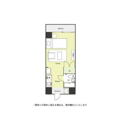 ユニオンマンスリー本厚木２　301　1R・シングル☆【禁煙ルーム】小田急小田原線 本厚木駅 徒歩13分。新宿方面へのアクセスも良好/人気の角部屋物件■選べるWi-Fi格安レンタル中！の物件間取り図