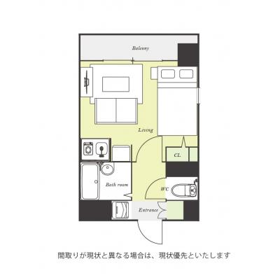 ユニオンマンスリー浦安駅前１　201　1R・セミダブル・くつろぎstyle☆駅徒歩3分♪オートロック付＆バストイレ別マンション！ソファー＆32型TVあり！■選べるWi-Fi格安レンタル中！の物件間取り図
