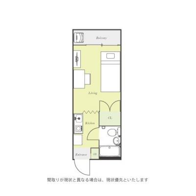 ユニオンマンスリー小手指４　307　1R・シングル☆の物件間取り図