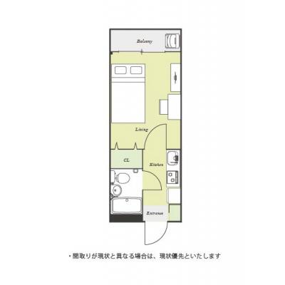 ユニオンマンスリー狭山ヶ丘１　205　1K・セミダブル☆■安心のモニター付きインターフォン完備♪調理に便利な２口ガスコンロ付きの物件間取り図