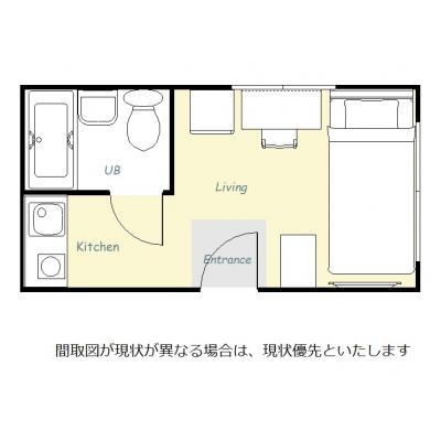 ユニオンマンスリー上野御徒町１　501　1R・シングル☆◆インターネット固定回線（有線・Wi-Fi）無料の部屋◆【禁煙ルーム】オートロックの物件間取り図