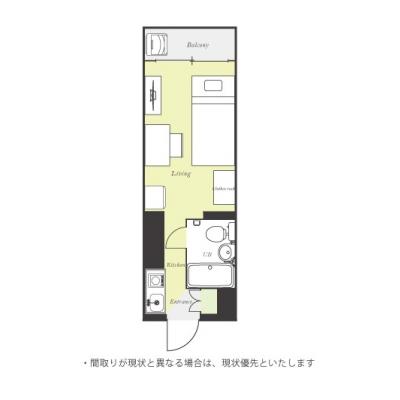 ユニオンマンスリー武蔵小金井２　112　1R・シングル☆勉強におすすめのデスク＆チェア付き♪の物件間取り図