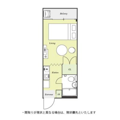 ユニオンマンスリー読売ランド前１　203　1R・セミダブル☆おしゃれなデスクランプ付き♪■小田急線利用で新宿・町田へ乗り換えなしでアクセスの間取り図