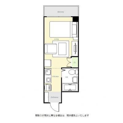 ユニオンマンスリー西八王子駅前１　205　1R・セミダブル・くつろぎstyle☆セカンドハウスにもおススメ♪の間取り図