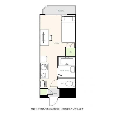 ユニオンマンスリー上北沢１　303　1R・セミダブル☆セカンドハウスにおススメの物件間取り図