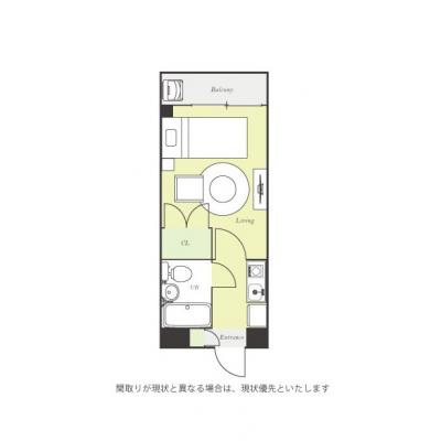 ユニオンマンスリー川崎新町１　201　1K・シングル☆安心のモニター付きインターフォン完備♪快適なソファ付き♪の間取り図