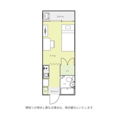 ユニオンマンスリー柿生４　207　1R・シングル☆駅前スーパー「マルエツ柿生店」は深夜25時まで営業しており買い物に便利の物件間取り図