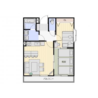 Alphabed30高松太田上町　201号【定員最大5名様・敷地内駐車場利用可（2台目以降は要相談）・無料NET導入】の物件間取り図