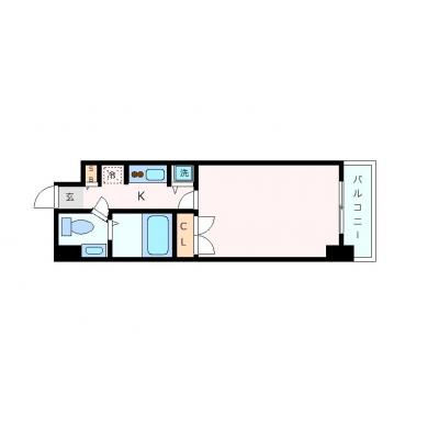 OneLife博多Sステイの間取り図