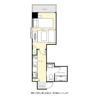 ユニオンマンスリー町田レジデンス１　301　1K・シングル・くつろぎstyle☆◆インターネット固定回線（Wi-Fi）無料の部屋◆築浅の物件間取り図