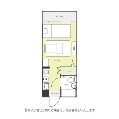 ユニオンマンスリーつつじヶ丘１　202　1R・シングル☆◆インターネット固定回線（有線・Wi-Fi）無料の部屋◆の物件間取り図