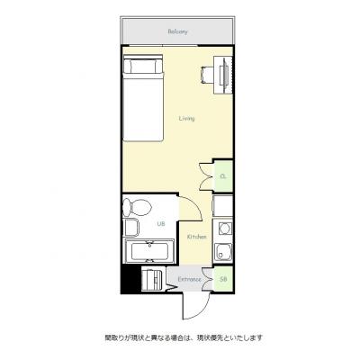 ユニオンマンスリー西目白１　303　1R・シングル☆安心のオートロック♪デスク＆チェア付き♪の間取り図