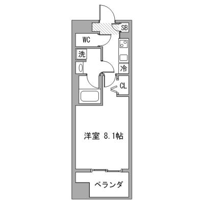 ◆アットイン麻布十番1　『アットイン公式WEBサイトなら空室状況を検索｜かんたん予約🔍＜24時間受付中！＞』の物件間取り図