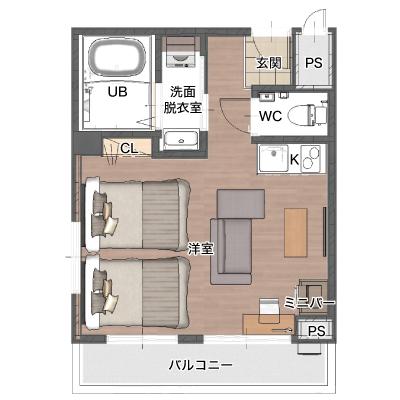 SA Inn 長野中御所2-1の間取り図