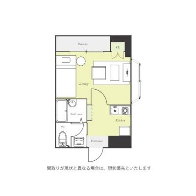 ユニオンマンスリー梅島１　401　1K・シングル☆人気の角部屋＆バストイレ別＆東武伊勢崎線(スカイツリーライン)沿線の物件間取り図