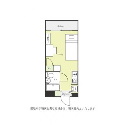 ユニオンマンスリー武蔵小杉４　314　1R・シングル☆人気のデスク＆チェア付き♪■渋谷・横浜まで乗換なしの物件間取り図