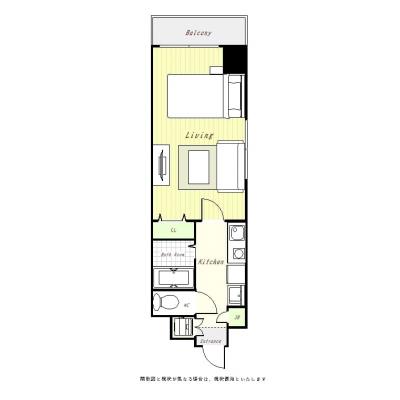 ユニオンマンスリー西川口駅前１　601　1K・セミダブル・くつろぎstyle☆人気の角部屋♪バストイレ別♪2口ガスコンロ付き♪の間取り図