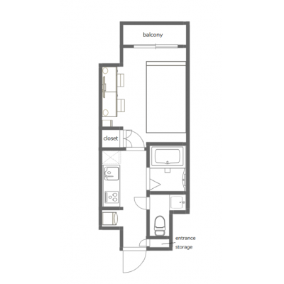 〈防音室🎸〉〈駅チカ🚃〉〈ネット無料💻〉山手線沿線で都内へのアクセスが便利です！MK-Ⅲ201の間取り図