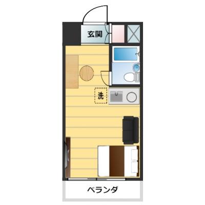 【✨駅近❗アクセス抜群✨】ＴＮＳ東新宿　🚃東新宿駅　徒歩1分圏内🚃　＜12月から空室あり＞の間取り図
