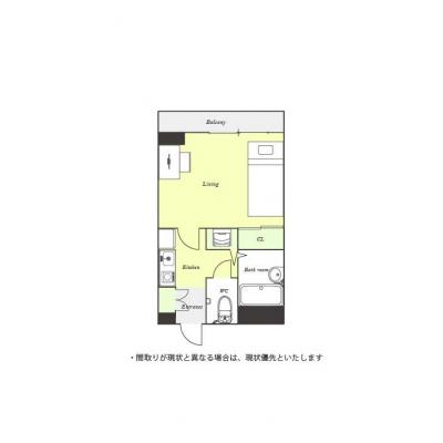 ユニオンマンスリー池袋イーストタワー１　201　1K・シングル☆◆インターネット固定回線（有線）無料の部屋◆人気のバストイレ別浴室乾燥機♪の物件間取り図