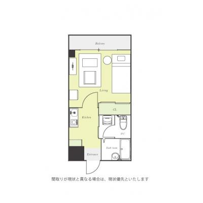 ユニオンマンスリー梅島１　203　1K・シングル☆人気のバストイレ別♪快適なソファ付き♪東武伊勢崎線(スカイツリーライン)沿線の物件間取り図