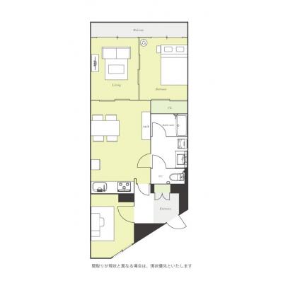 ユニオンマンスリー大倉山グラシア３　304　3LDK・ダブル・くつろぎstyle【４名まで】☆オートロック完備♪バストイレ別の間取り図