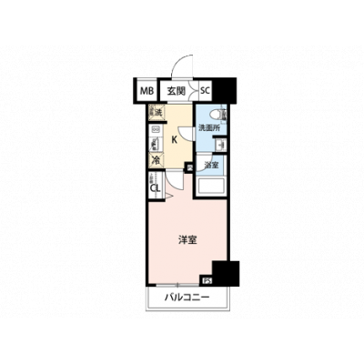 【🌿快適シーズンの引越し応援キャンペーン🏡🌈】【禁煙🚭/Wi-Fi無料🌐】マイナビSTAY芝浦　704の物件間取り図