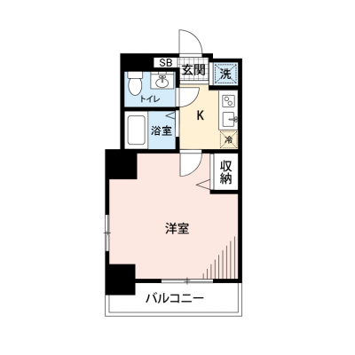 【🎉初期費用オフ｜お得なキャンペーン】【禁煙🚭/Wi-Fi無料🌐】マイナビSTAY勝どき　902の物件間取り図