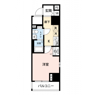 【🌈🍀初夏のお得キャンペーン開催🍀🌈】【禁煙🚭/テレワークに最適🌟無料高速Wi-Fi使い放題🎧】マイナビSTAY蒲田8　401の物件間取り図