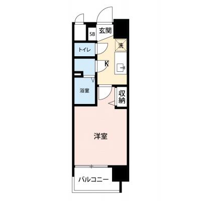 【🌈🍀初夏のお得キャンペーン開催🍀🌈】【禁煙🚭/テレワークに最適🌟無料高速Wi-Fi使い放題🎧】マイナビSTAY上前津　406の物件間取り図